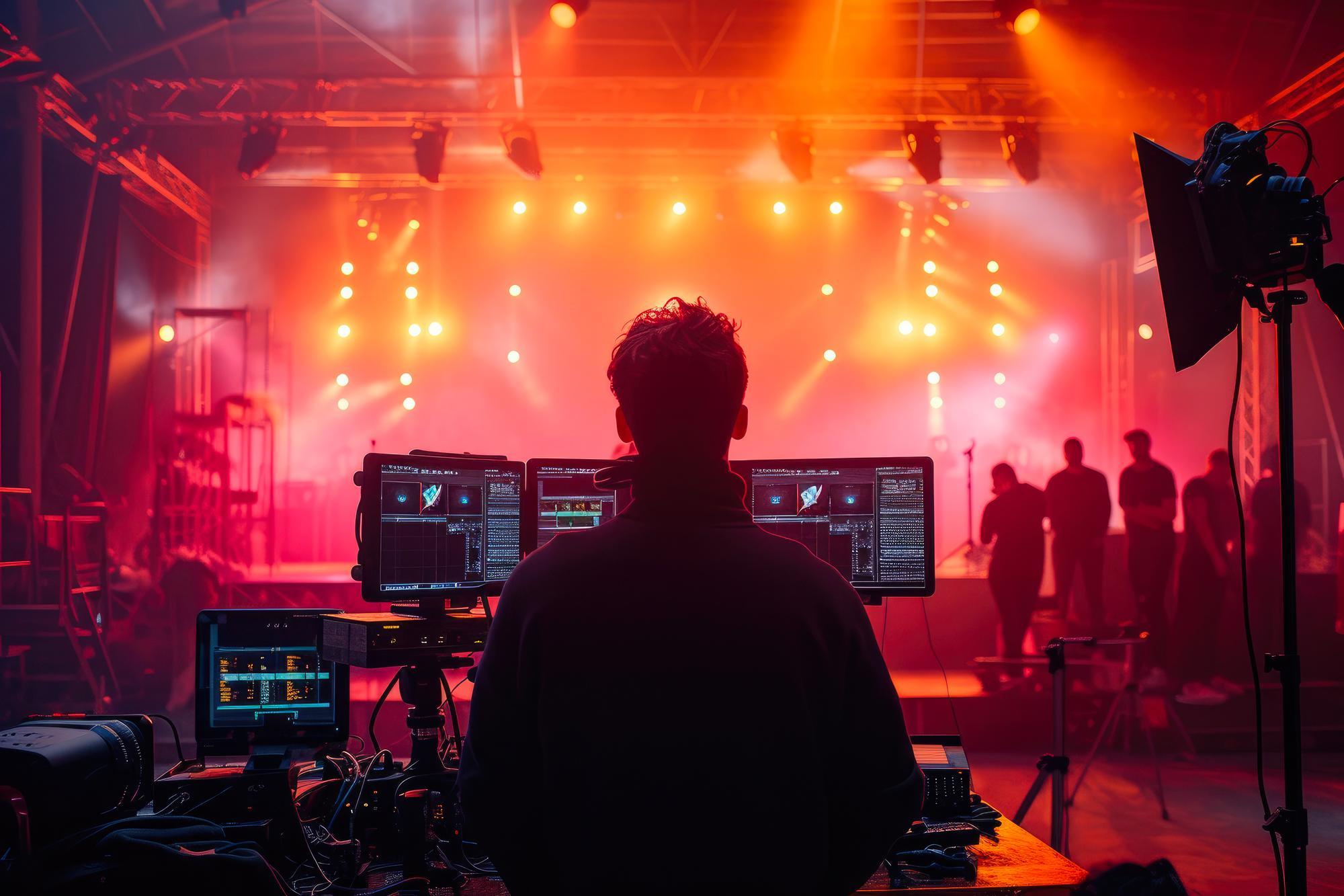 Produção de eventos com som, luz e estrutura profissional