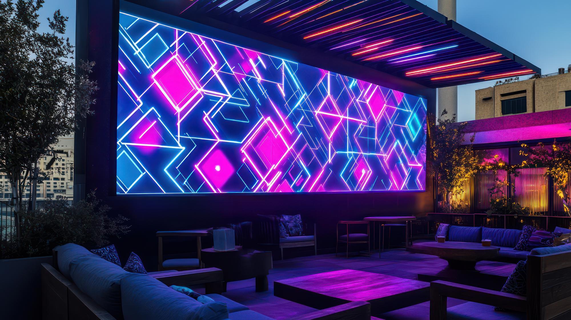 Painéis de LED em produção de eventos